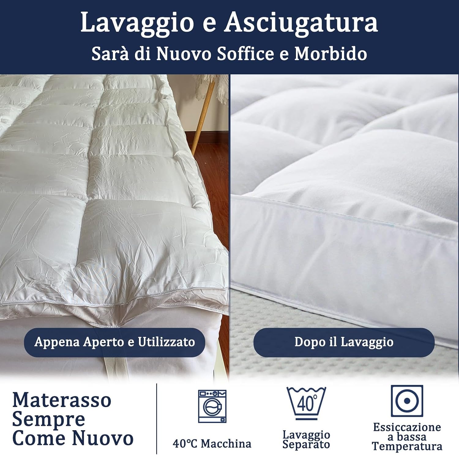 Detalle de Bedecor Topper Singolo 90x200 cm
