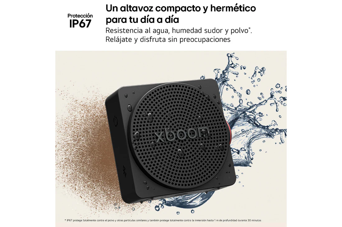 Thumbnail 2 de LG xboom Mini: altavoz bluetooth compacto con IP67 y 10 h de autonomía