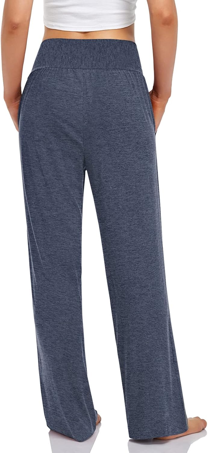 Detalle de UEU Women's Casual Loose Wide Leg Cozy Pants Yoga Sweatpants