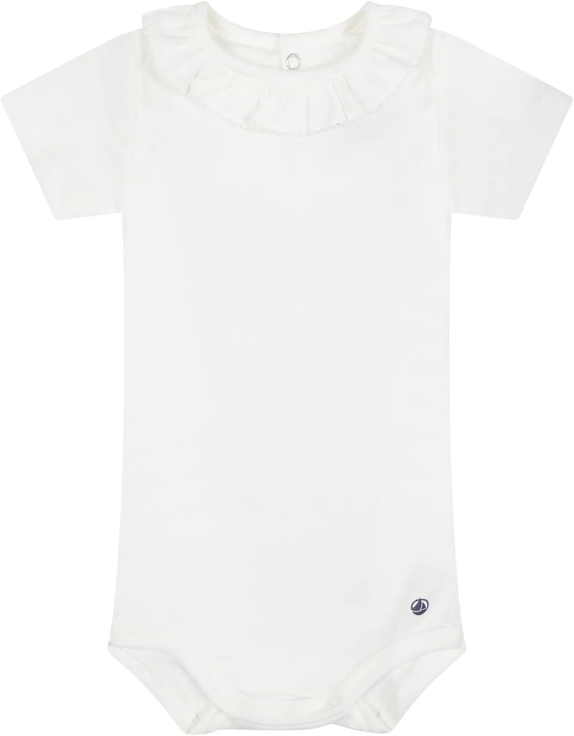 Thumbnail 4 de Body Petit Bateau a manica corta Collarette Bimba in cotone biologico