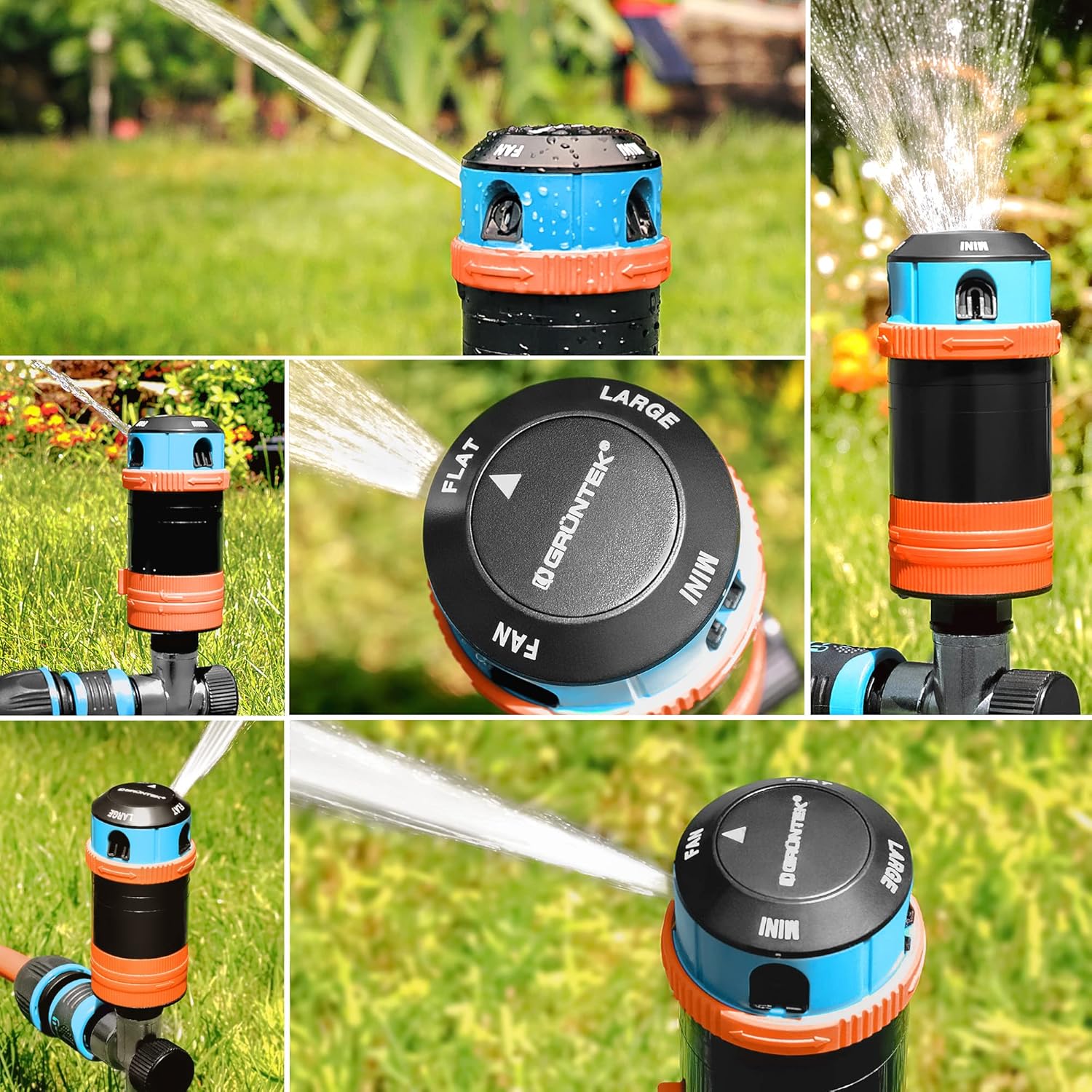 Thumbnail 6 de Irrigatore Giardino Rotante su picchetto GRÜNTEK: irrigazione circolare 30°-360° per grandi superfici