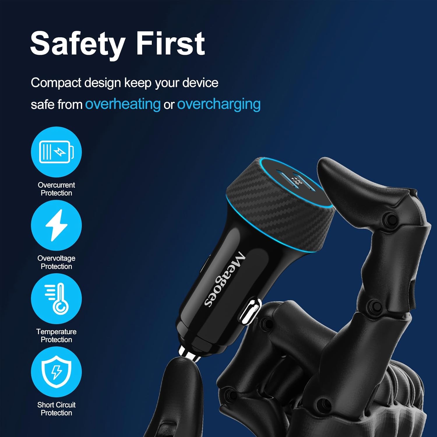 Thumbnail 5 de 90W USB C Car Charger 2-Pack with Dual PD Ports