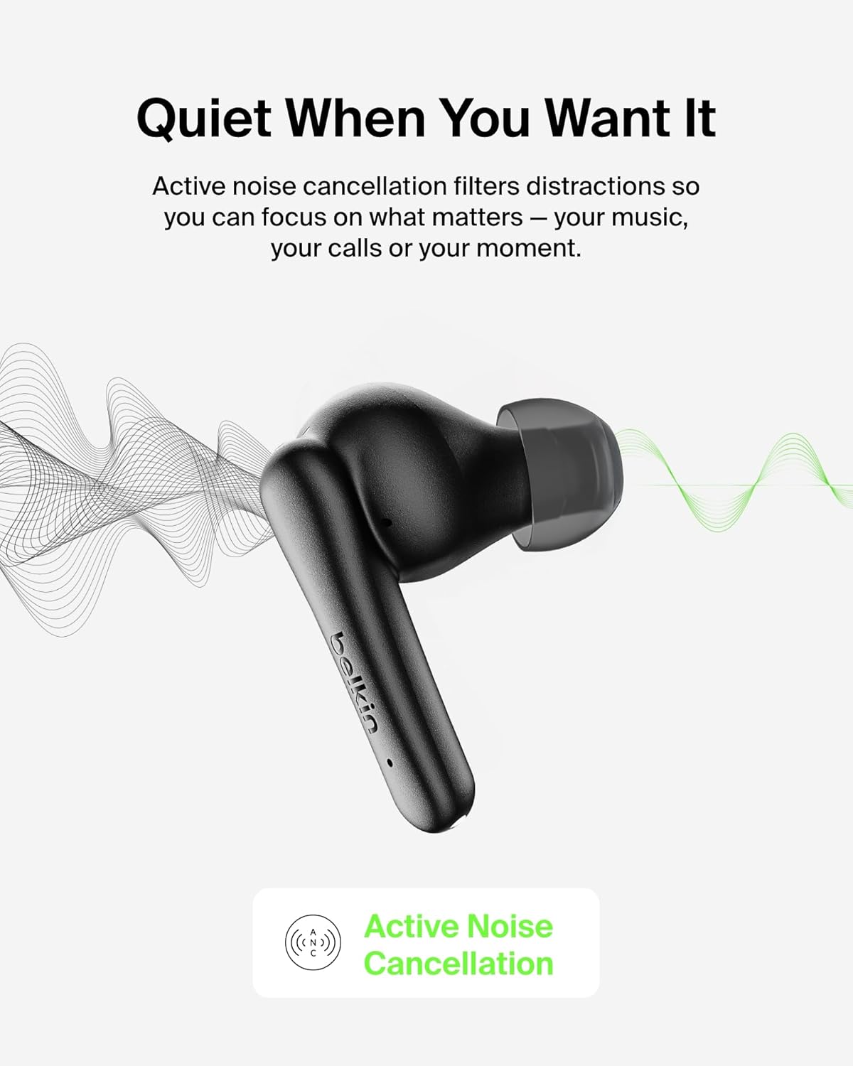 Thumbnail 1 de Belkin SoundForm Rhythm ANC True Wireless Earbuds