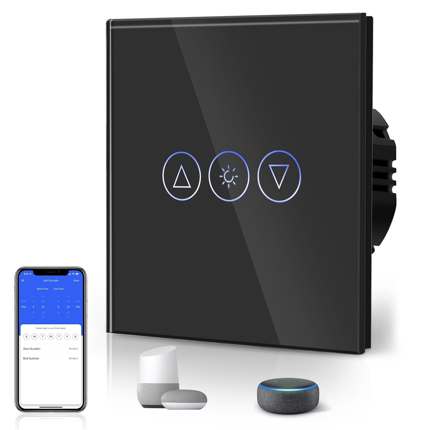 Detalle de BSEED Smart Lichtschalter Dimmer 300 W Touch