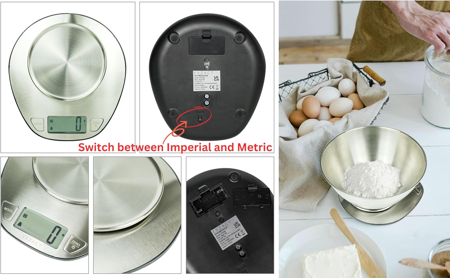 Detalle 2 de Bilancia da cucina digitale Exzact 5 kg