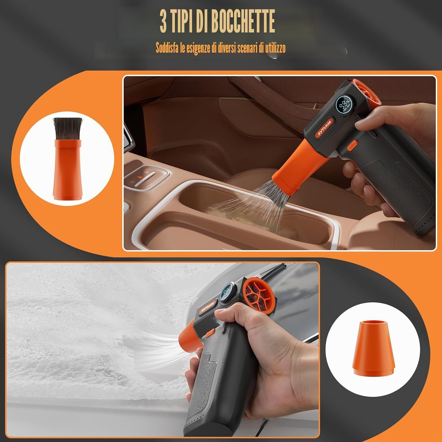 Thumbnail 4 de Soffiatore a Batteria SYTUNG YMG-827: potenza mobile per PC, tastiere e casa