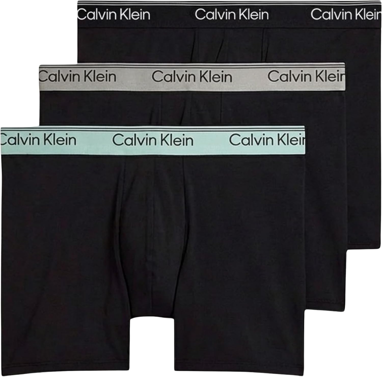 Detalle de Calvin Klein Men's Boxer Brief 3pk Lv00nb4410 – Classic Comfort for Everyday & Sport