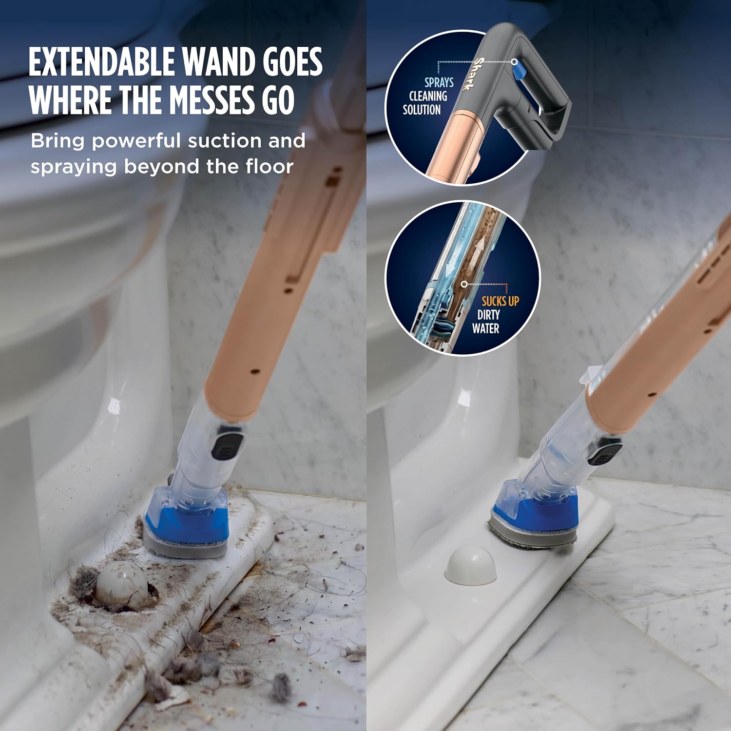 Detalle 2 de Shark AquaReach PRO WD563 Cordless Vacuum and Mop with Reach Wand, Charcoal