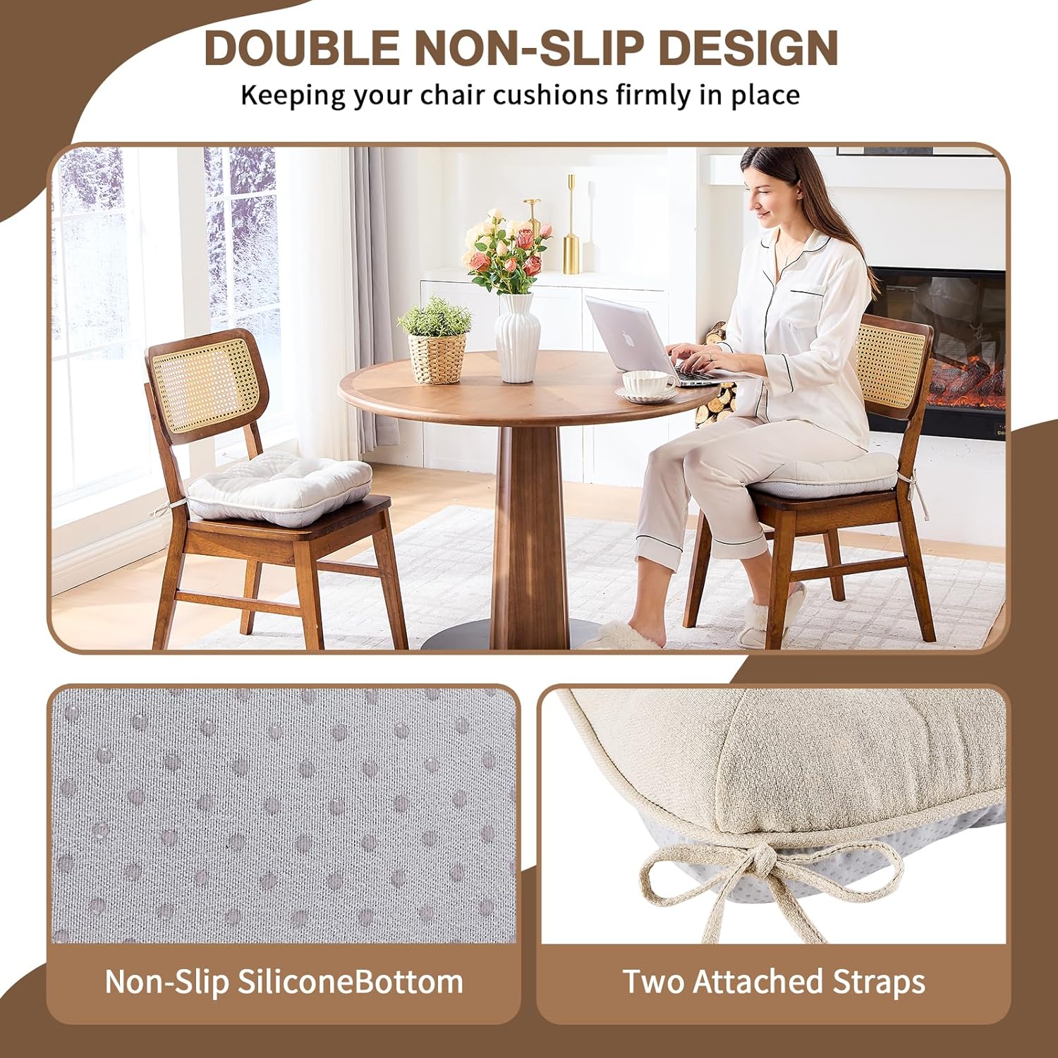 Thumbnail 4 de BETU Chair Cushions 3.5" Thick Seat Pad