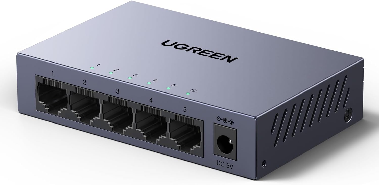 Detalle de UGREEN 5 Port Gigabit Switch đź–§