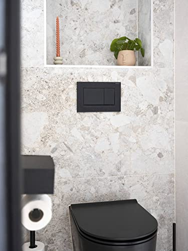 Detalle de Geberit Sigma30 115.883.16.1: Pulsante doppio scarico, nero opaco
