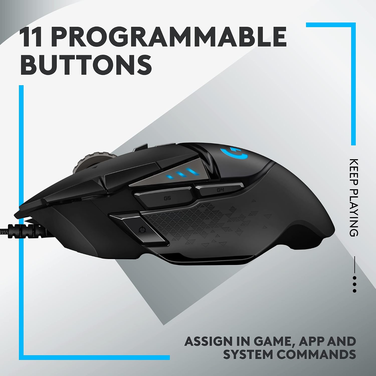 Detalle de Logitech gaming keyboard and mouse bundle, G413 SE