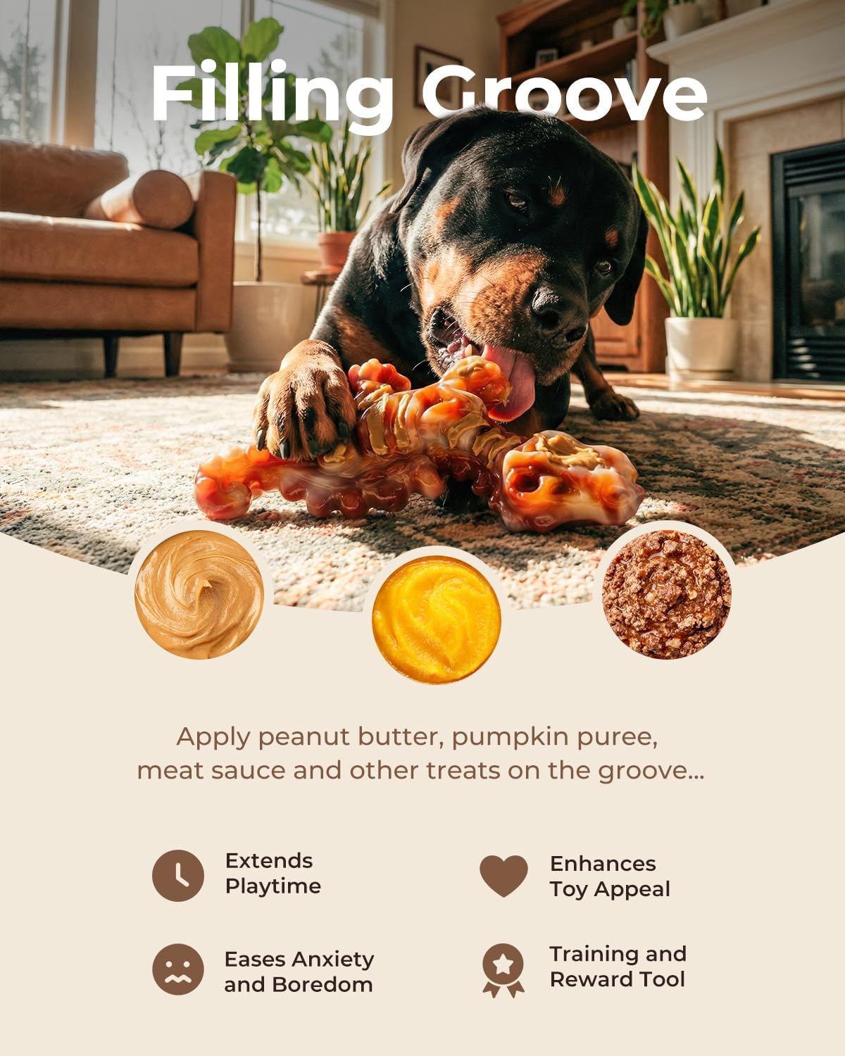 Thumbnail 3 de DinoBone Nylon Dog Chew Toys, 2-Pack