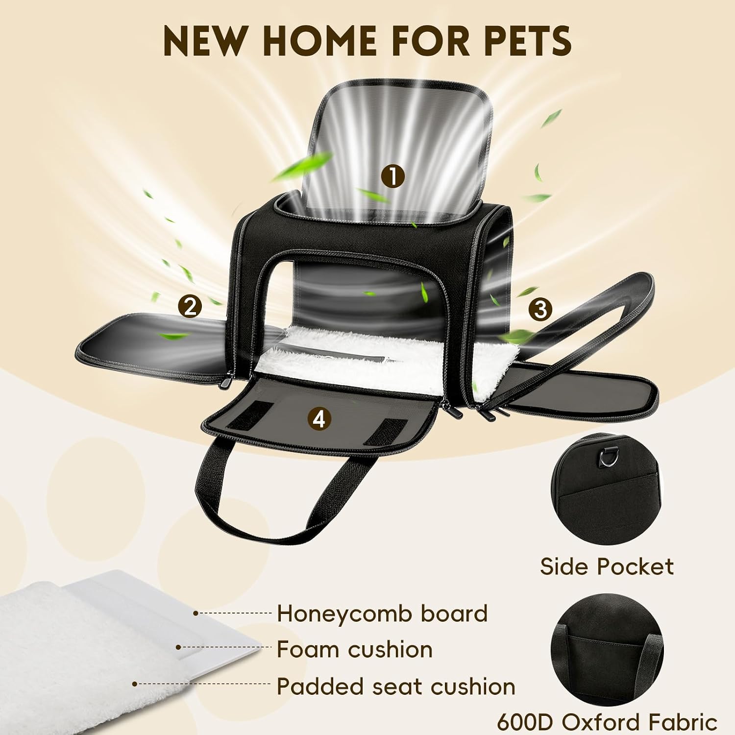 Detalle de Zedkeys Soft Pet Carrier 16 lb