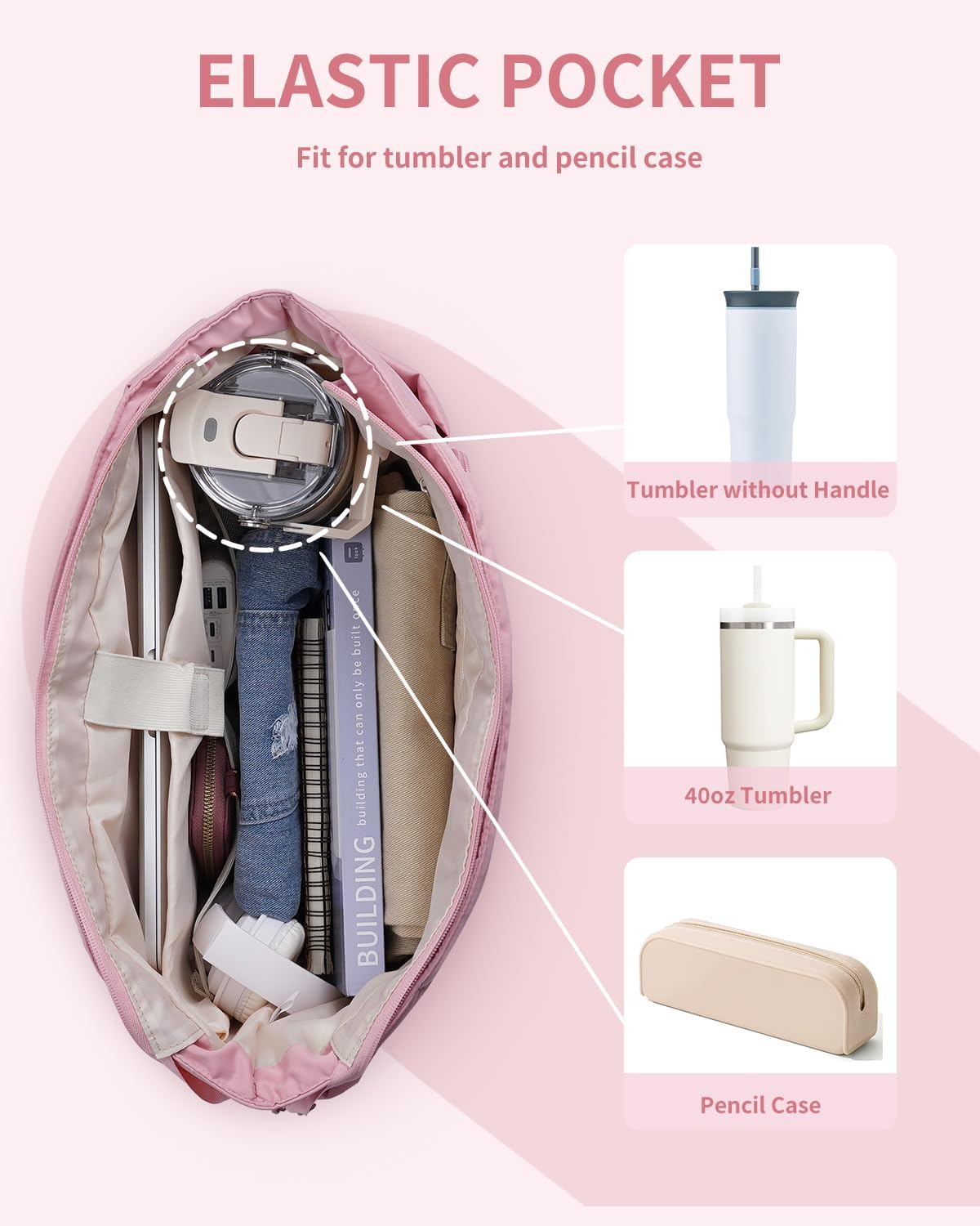 Detalle de Ceneda Quilted Puffer Tote Bag for Women: Lightweight, 15.6in Laptop Ready & All‑Day Comfort