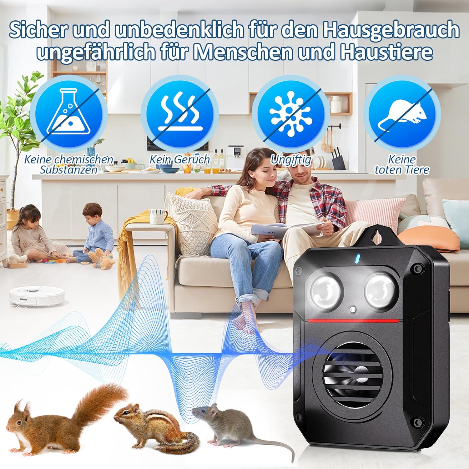 Thumbnail 6 de ADOGO Marderabwehr Ultraschall 200㎡