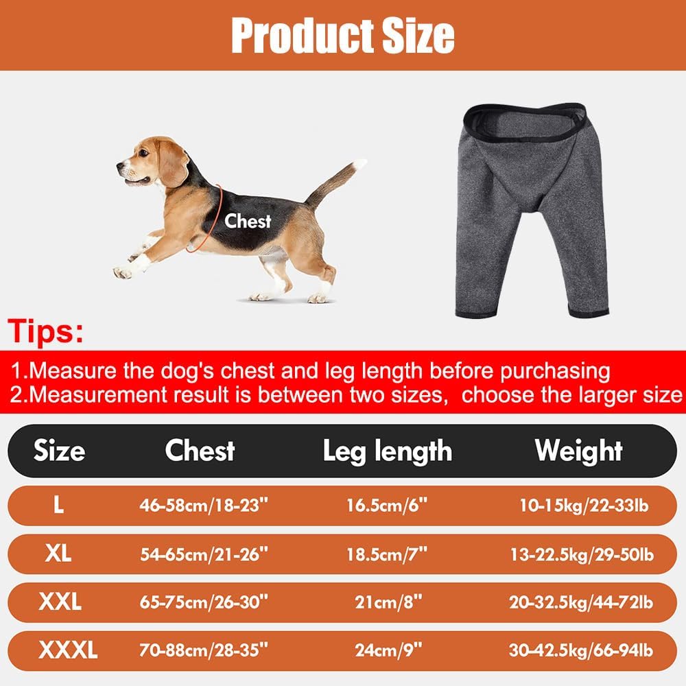 Detalle 2 de DONGKER Dog Elbow Protector for Front Leg Recovery – Breathable, Reusable Sleeve