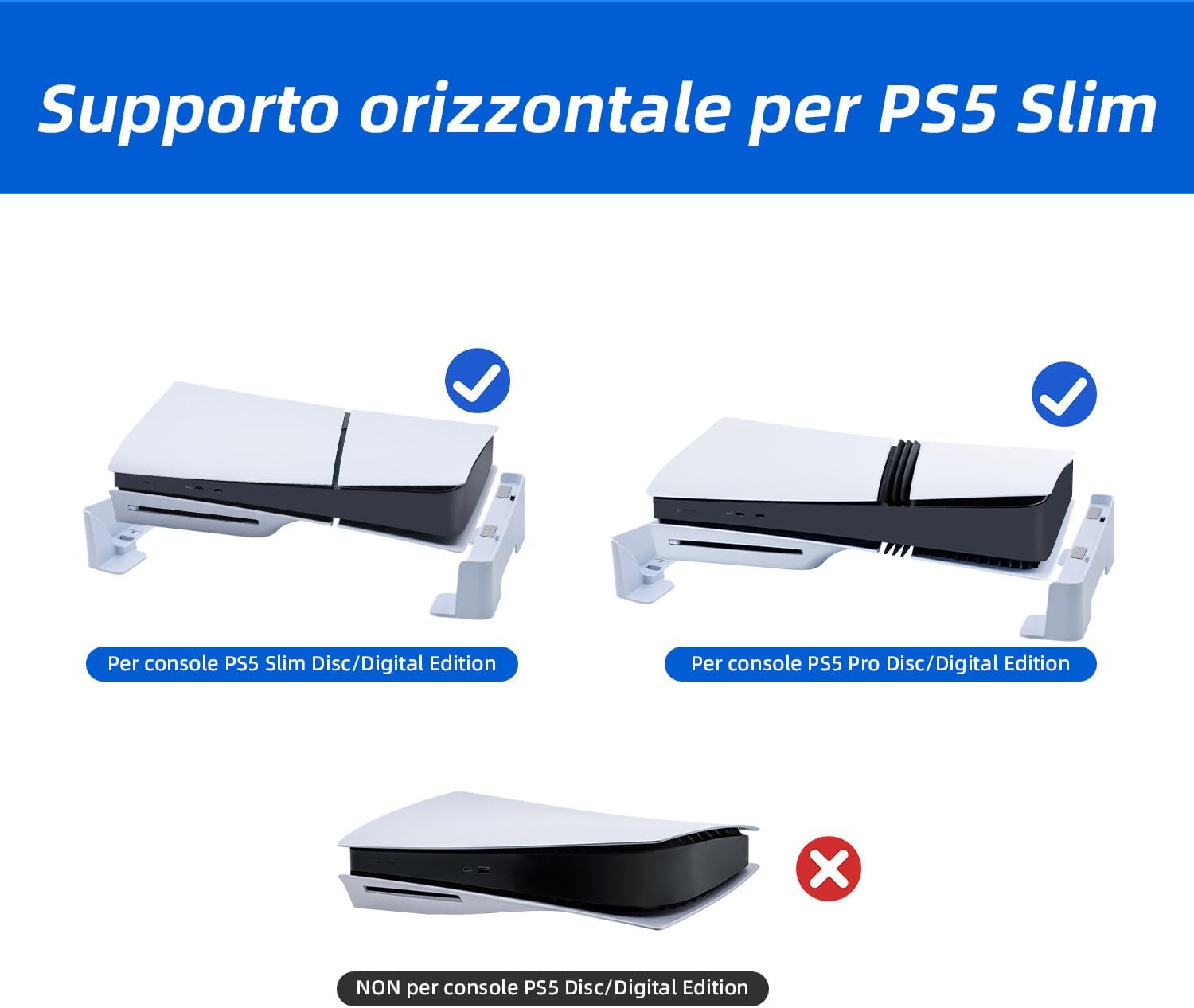 Thumbnail 1 de Wigearss Supporto Orizzontale PS5 Slim