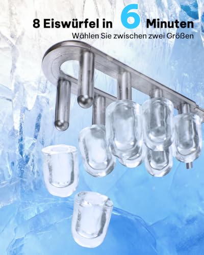 Thumbnail 1 de Silonn Eiswürfelmaschine Klein – kompakt, leise und zuverlässig für Küche, Büro und unterwegs