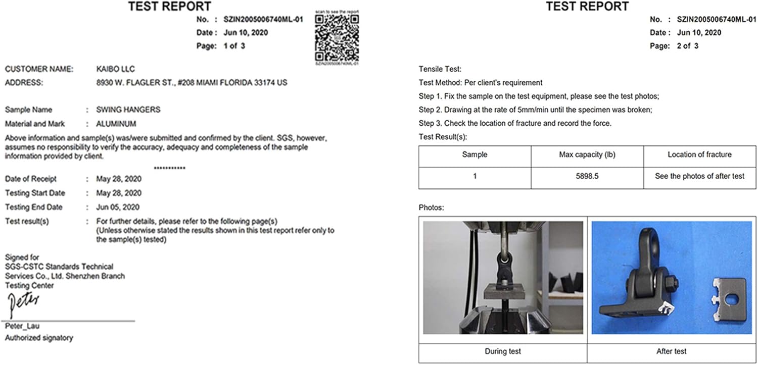 Thumbnail 4 de ABUSA Heavy Duty Swing Hangers 5000 lb 🪢