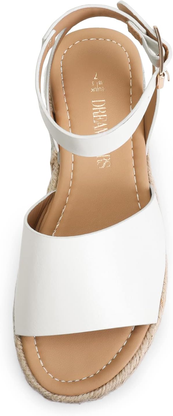 Thumbnail 6 de DREAM PAIRS Women's Platform Espadrilles: Casual Ankle Strap Wide Wedge Sandals
