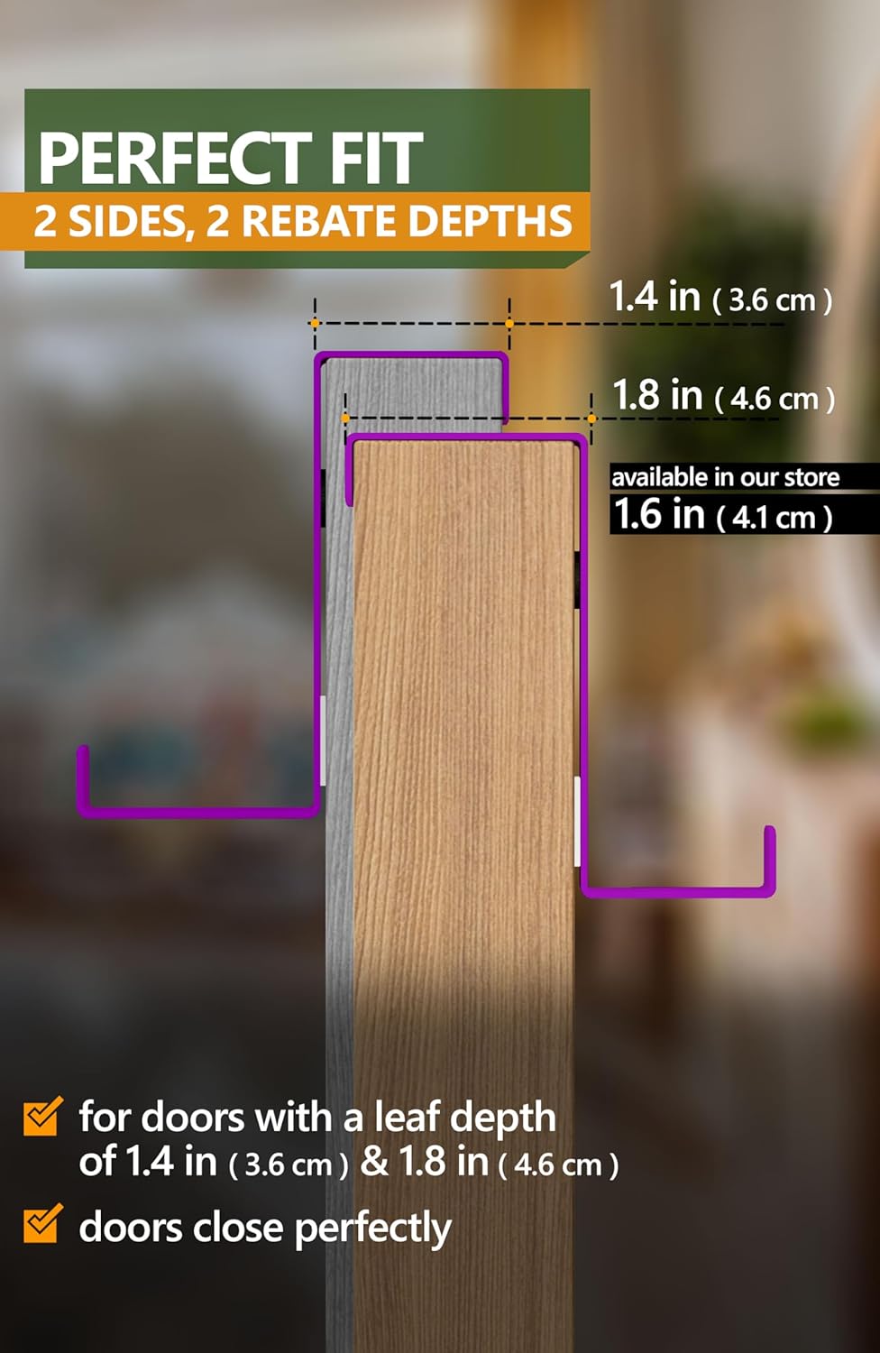Thumbnail 2 de 4smile over door hooks set of 10, 3.6 to 4.6 cm