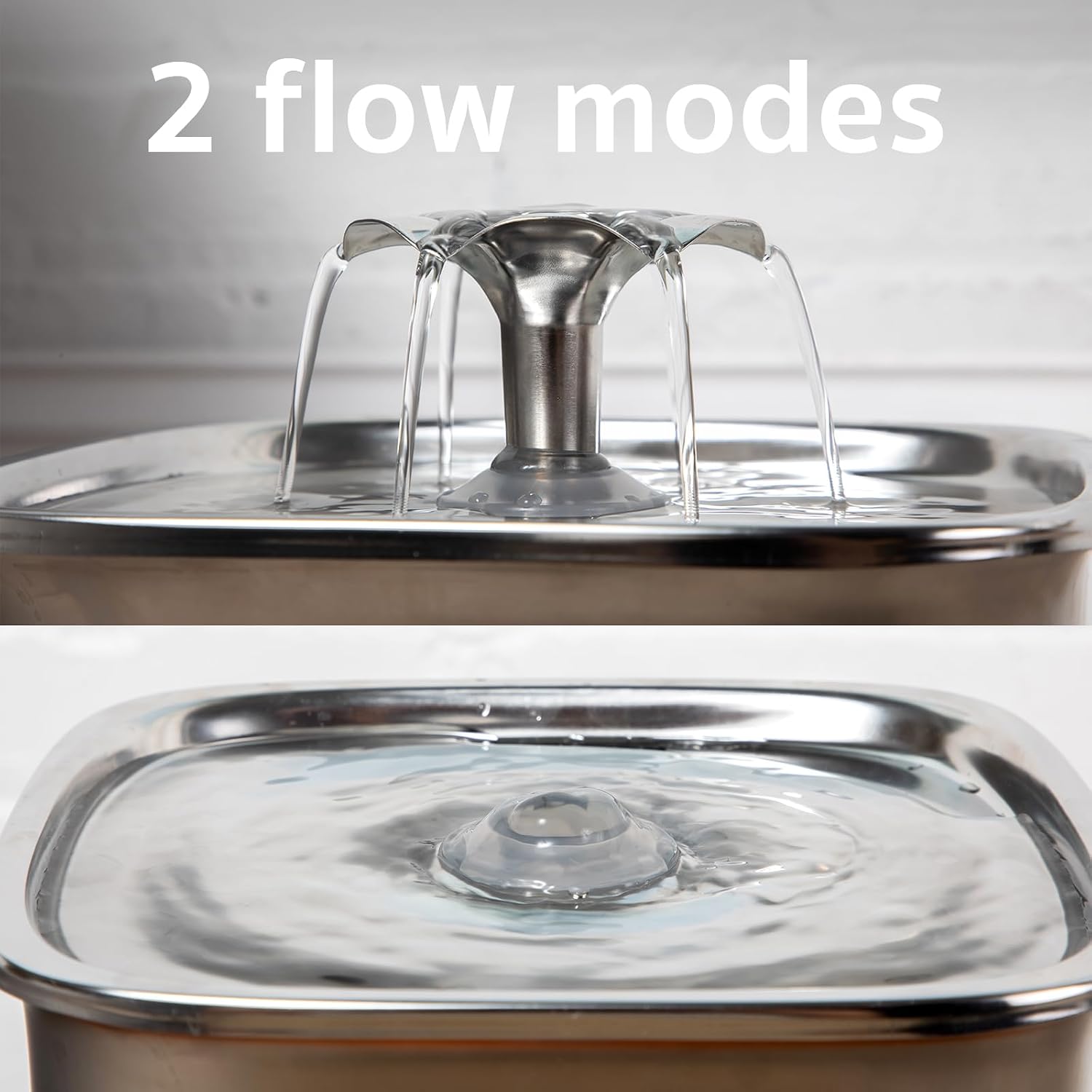Thumbnail 6 de Veken Stainless Steel Pet Fountain 2.8L