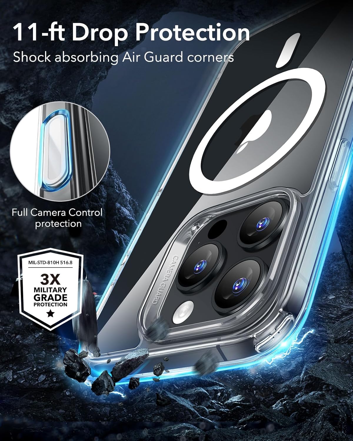 Thumbnail 6 de ESR HaloLock Clear Case for iPhone 16 Pro Max with Camera Control