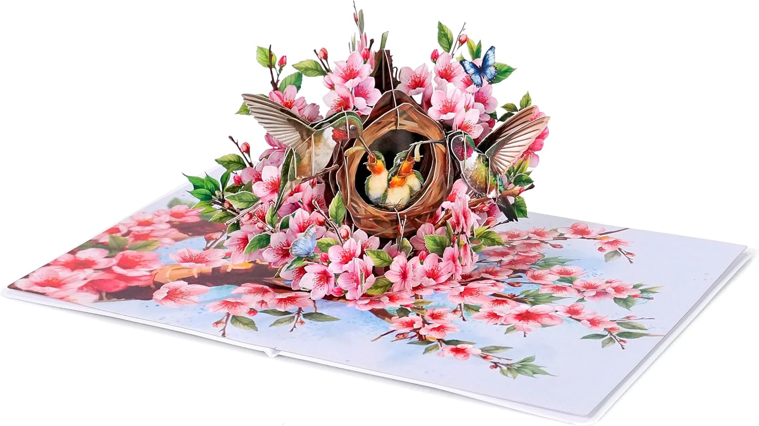 Detalle de CUTPOPUP Hummingbird Nest Pop Up Birthday Card