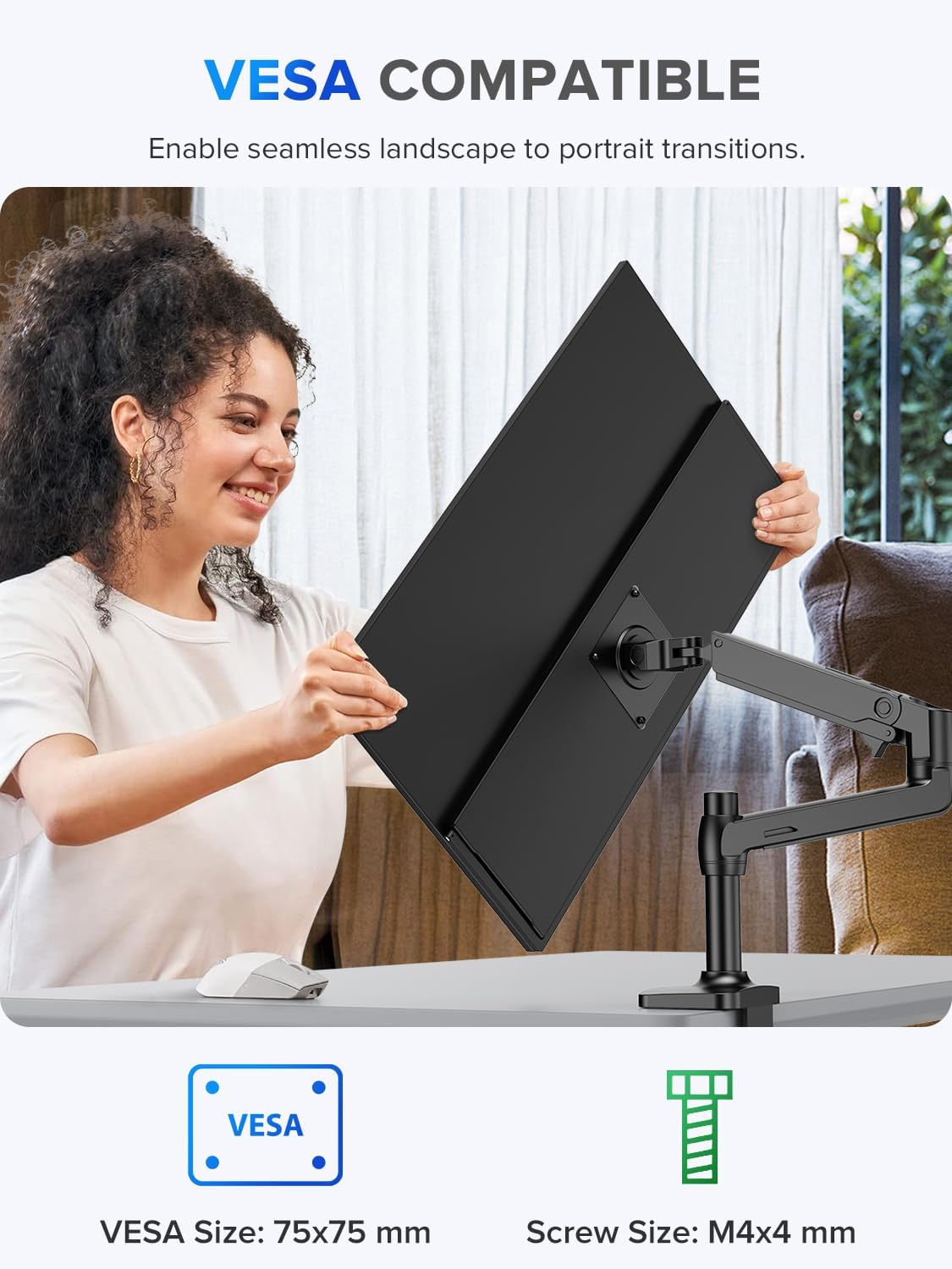 Thumbnail 6 de UPERFECT 22 Zoll 2K QLED Touchscreen Portable Monitor – 2560x1440, USB-C, Mini HDMI, VESA-kompatibel