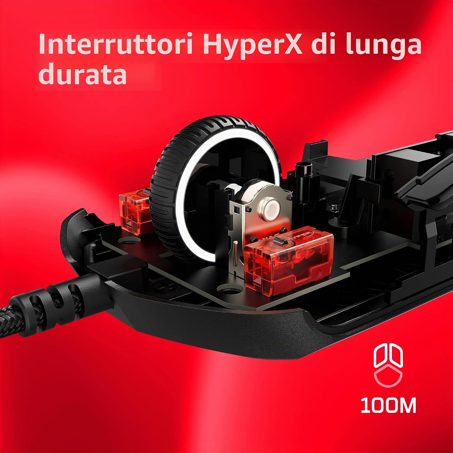 Thumbnail 6 de HyperX Pulsefire Haste 2: mouse da gaming cablato ultraleggero con illuminazione RGB