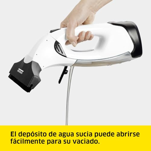 Detalle de KÄRCHER WV 2 Plus N: Limpiadora de cristales a batería con dos boquillas y detergente (35 min de autonomía)