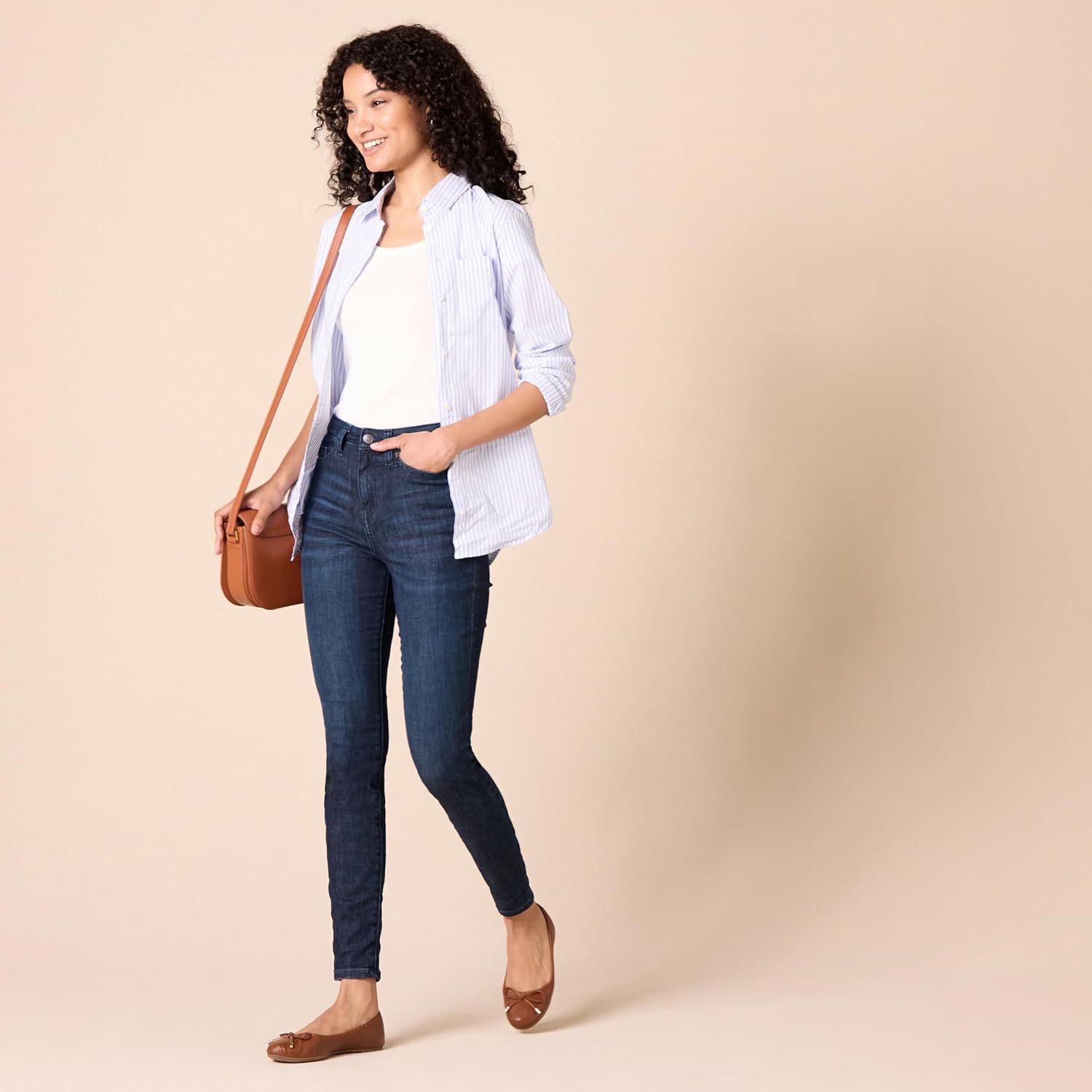 Thumbnail 4 de Amazon Essentials Damen Skinny-Jeans mit hohem Bund (Taille hoch) – Auslaufmodell