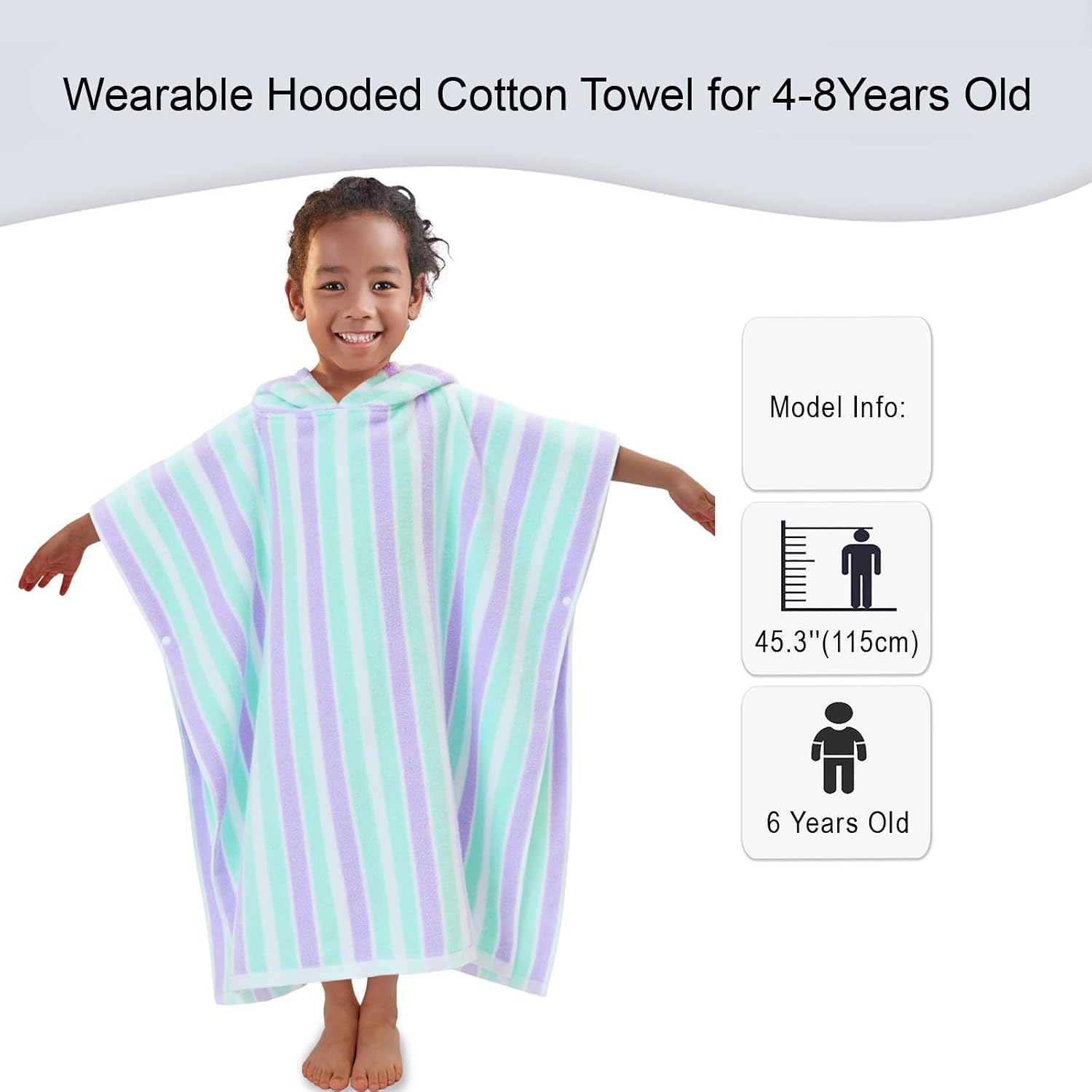 Detalle de VOOVA & MOVAS Hooded Towel 100% Cotton