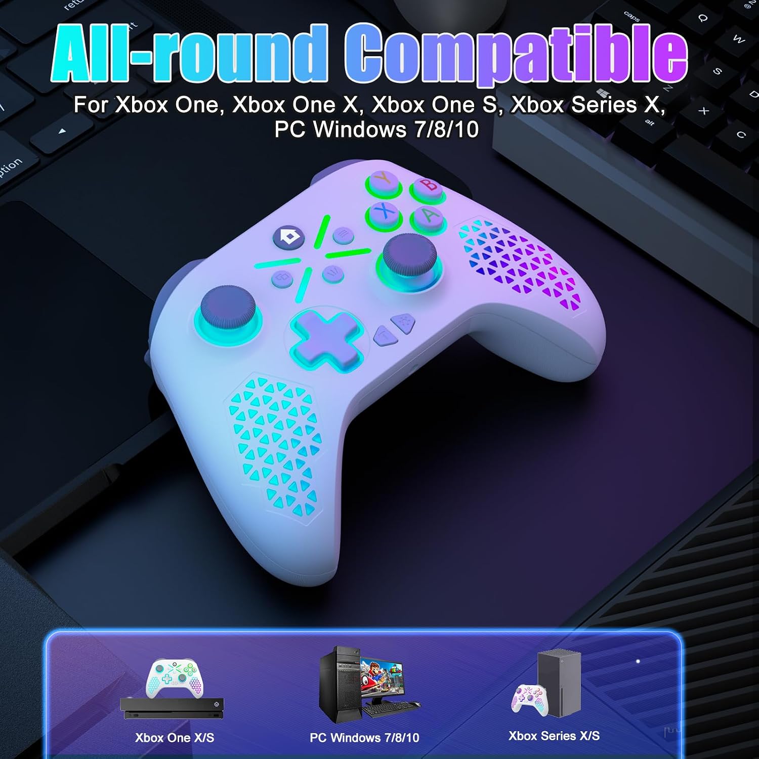 Thumbnail 6 de 2 Pack RGB Wireless Controller for Xbox Series S/X, Xbox One, PC/Android/iOS