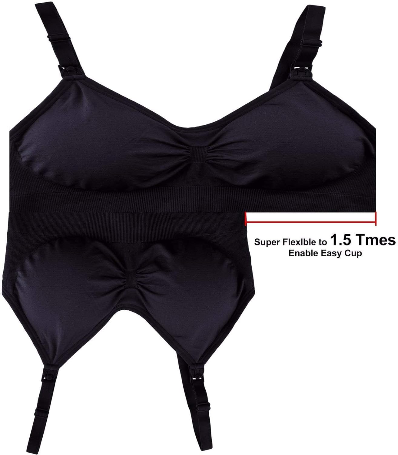 Thumbnail 6 de GXXGE 4Pack Nursing Bra 4Pack Push-Up Silk Seamless 🤱