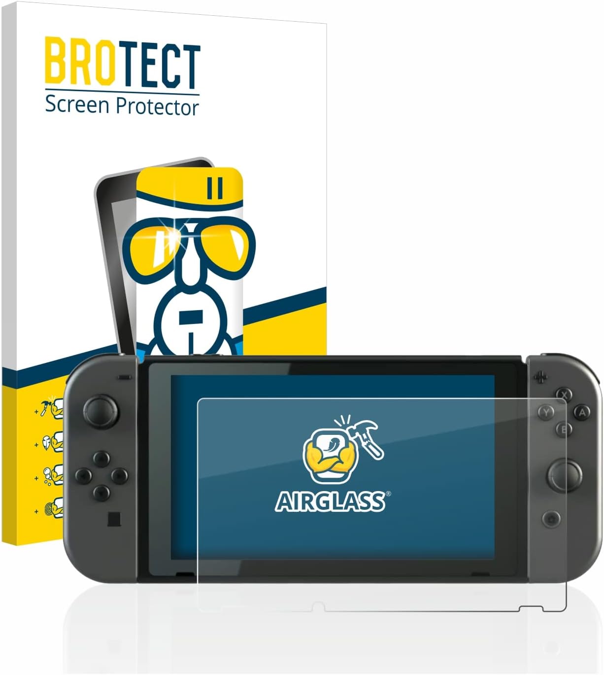 Thumbnail 6 de BROTECT 3er Schutzglas für Nintendo Switch – AirGlass Technologie, 9H Härte, Anti-Fingerprint