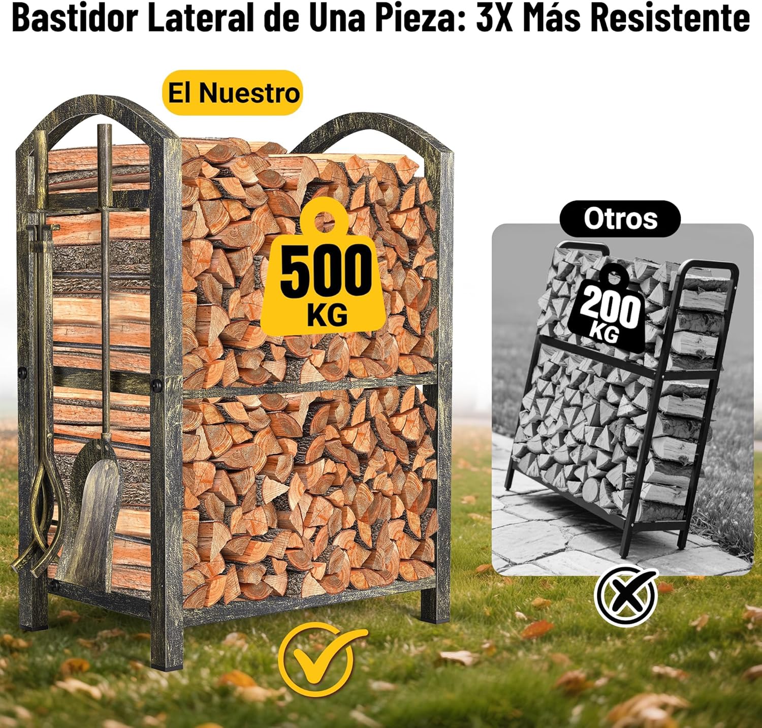 Thumbnail 2 de Amagabeli Portatroncos 74 x 40 x 30 cm