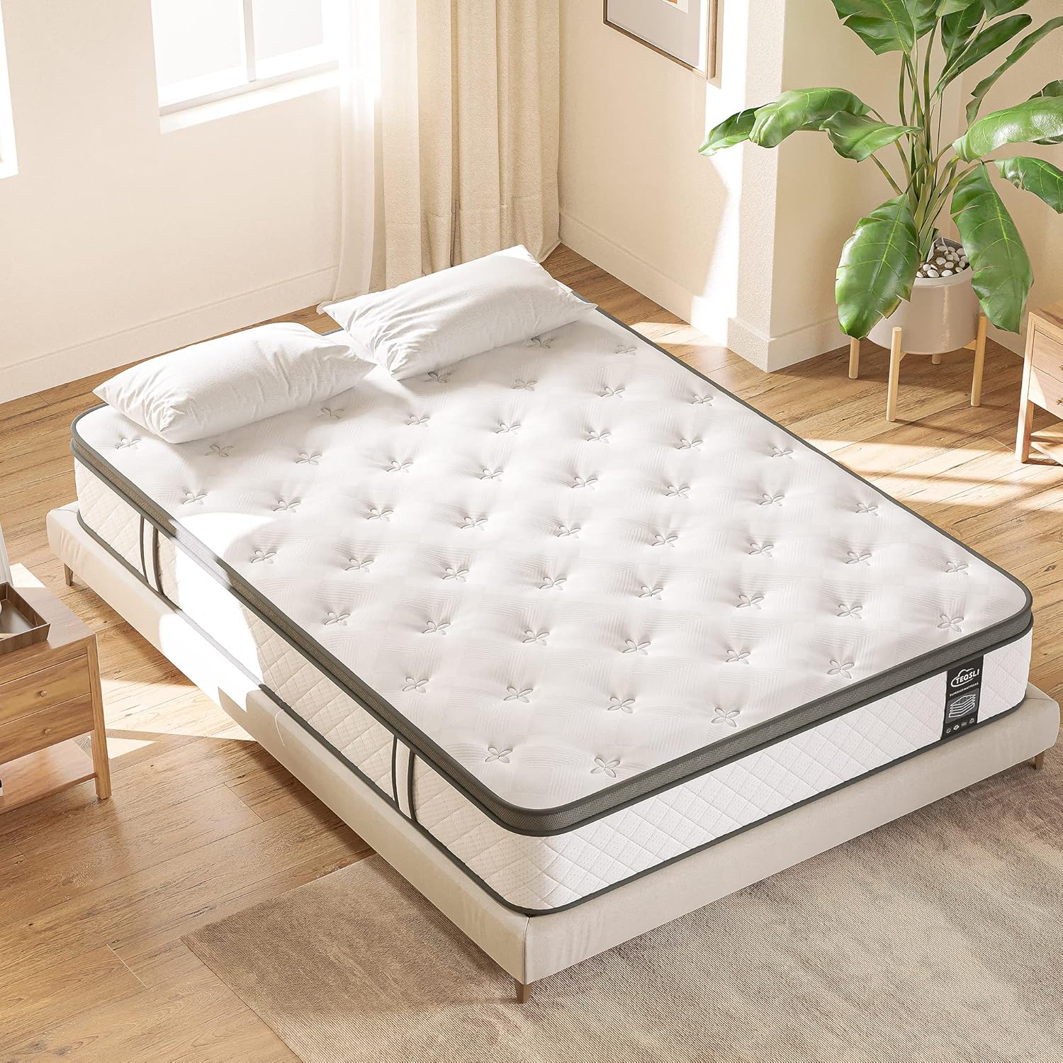Thumbnail 1 de TeQsli 3FT Single 10in Hybrid Mattress