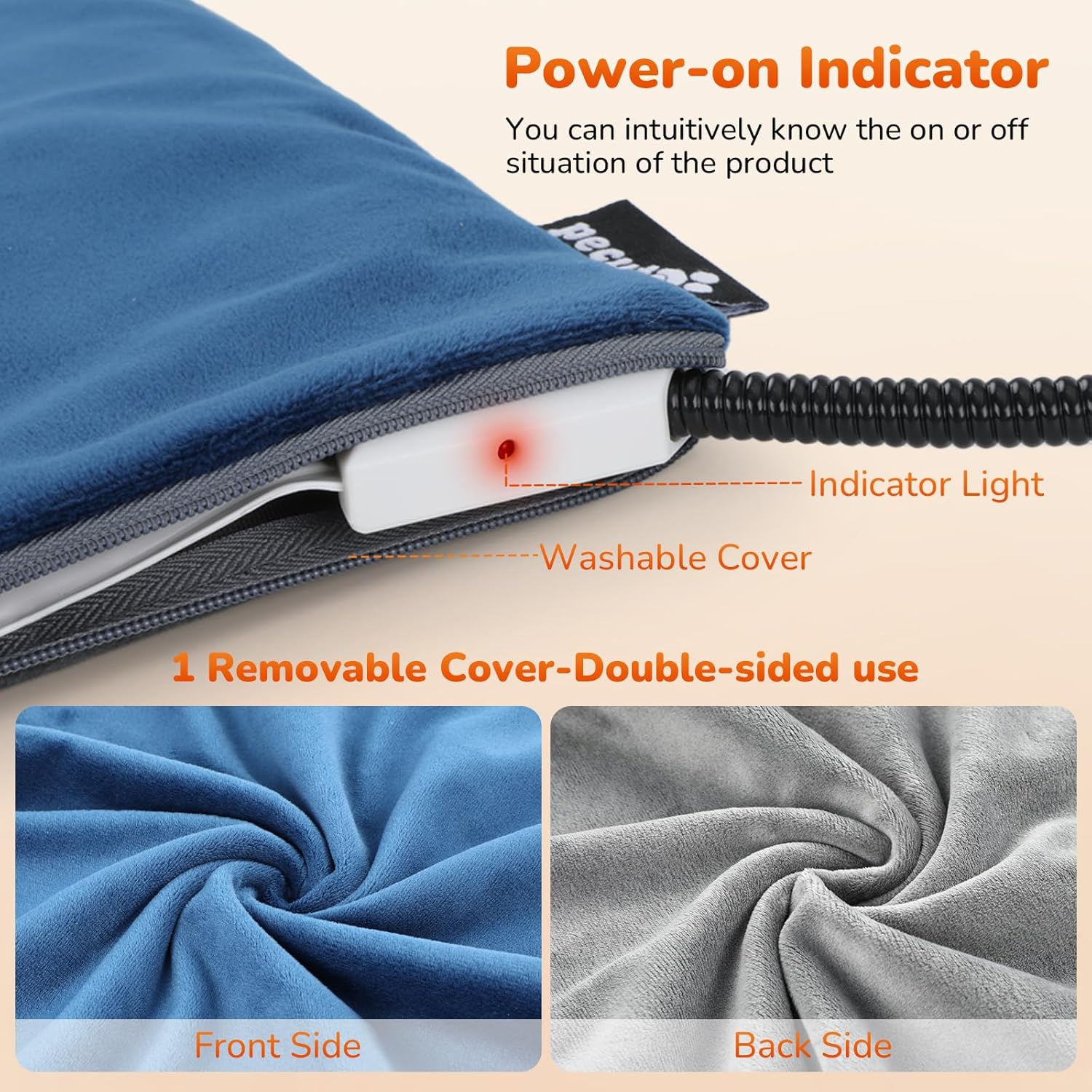 Thumbnail 5 de Pecute Dog Heat Pad M 40x50cm heated pet bed