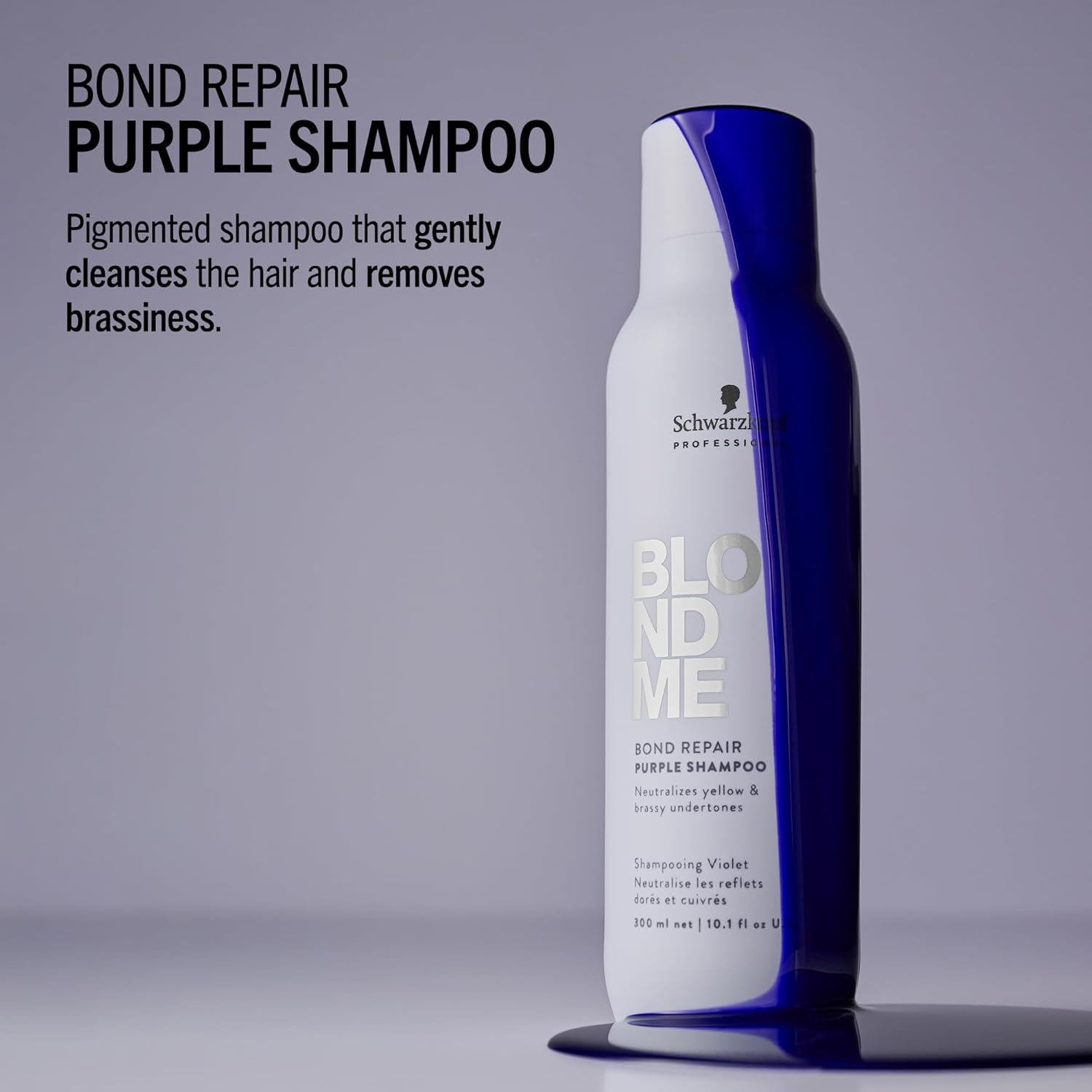 Thumbnail 3 de Schwarzkopf Professional BLONDME Bond Repair Purple Shampoo for Cool Blonde Tones (300 ml)