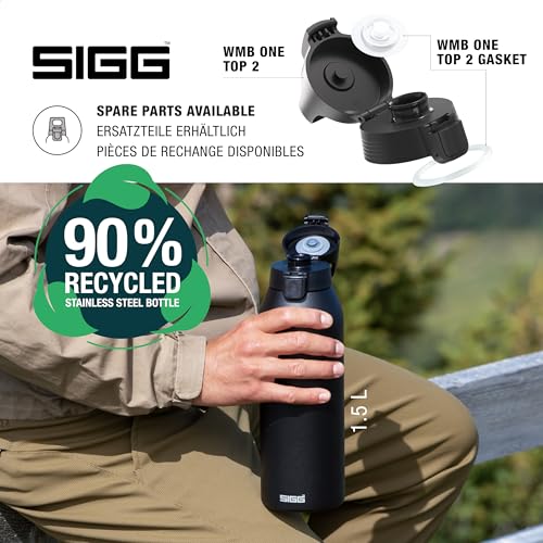 Thumbnail 3 de Sigg Edelstahl Trinkflasche Shield ONE Black, 0,75 L – auslaufsicher und kohlensäurehaltig geeignet