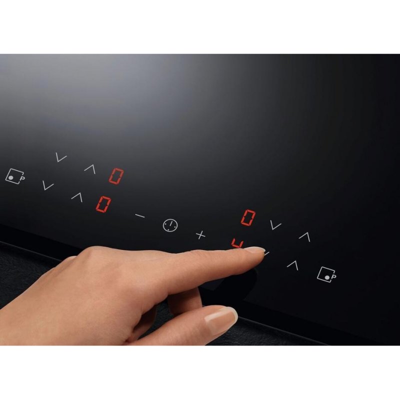 Detalle de Placa Vitrocerámica AEG TN64RA06XB 60 cm: potencia, precisión y diseño moderno