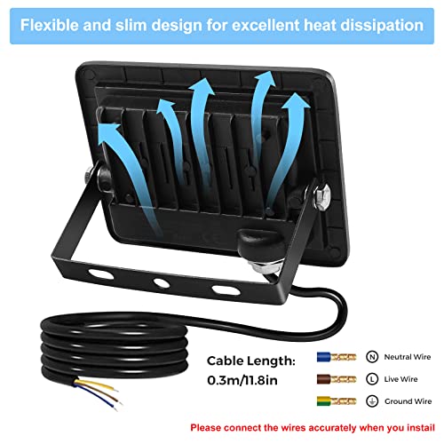 Thumbnail 4 de Realky 2 focos LED de exterior 20W IP65 (24 LED, 6000K, 100°) para casa, garaje y patio