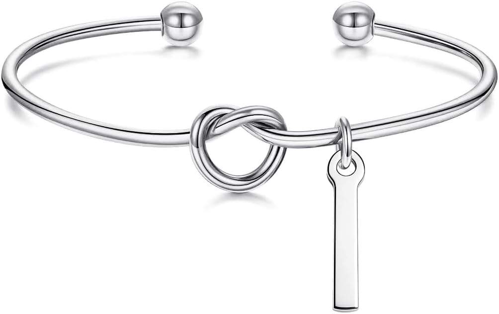 Detalle de SLOONG Armband Damen Gold/Silber 18K Vergoldet – Monogramm Buchstaben Armband