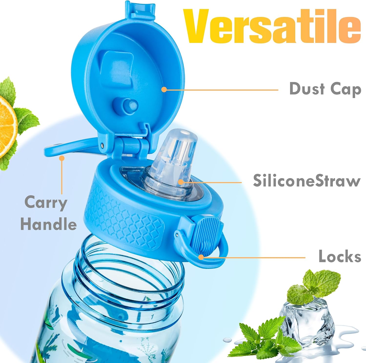 Thumbnail 3 de GOPPUS 500ml Clear Tritan Water Bottle
