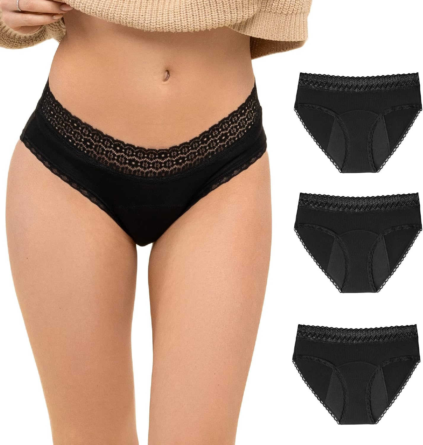 Detalle de ZENAPHYR Set culottes menstruelles 12 h