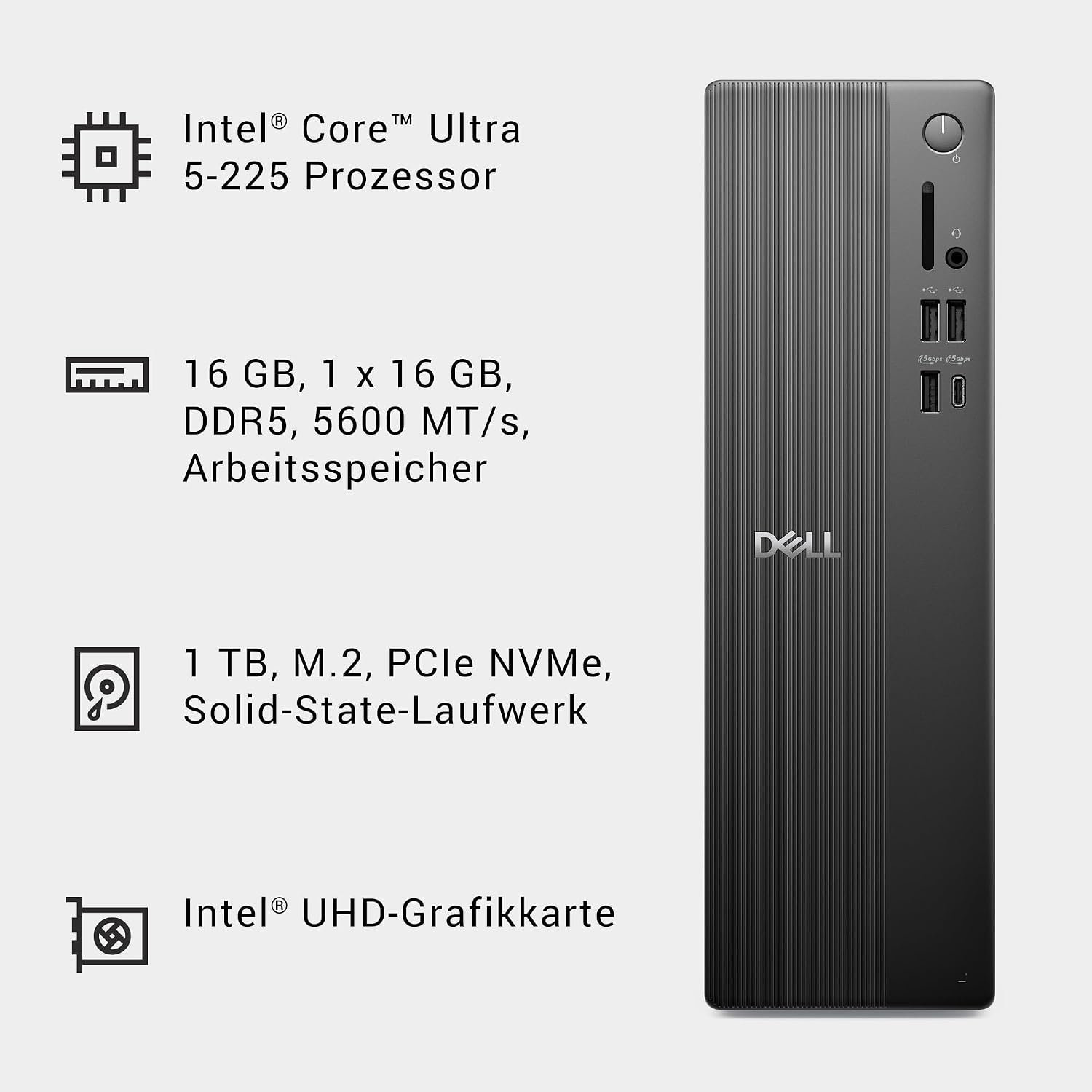 Thumbnail 6 de Dell ECS1250 Slim Desktop 16 GB