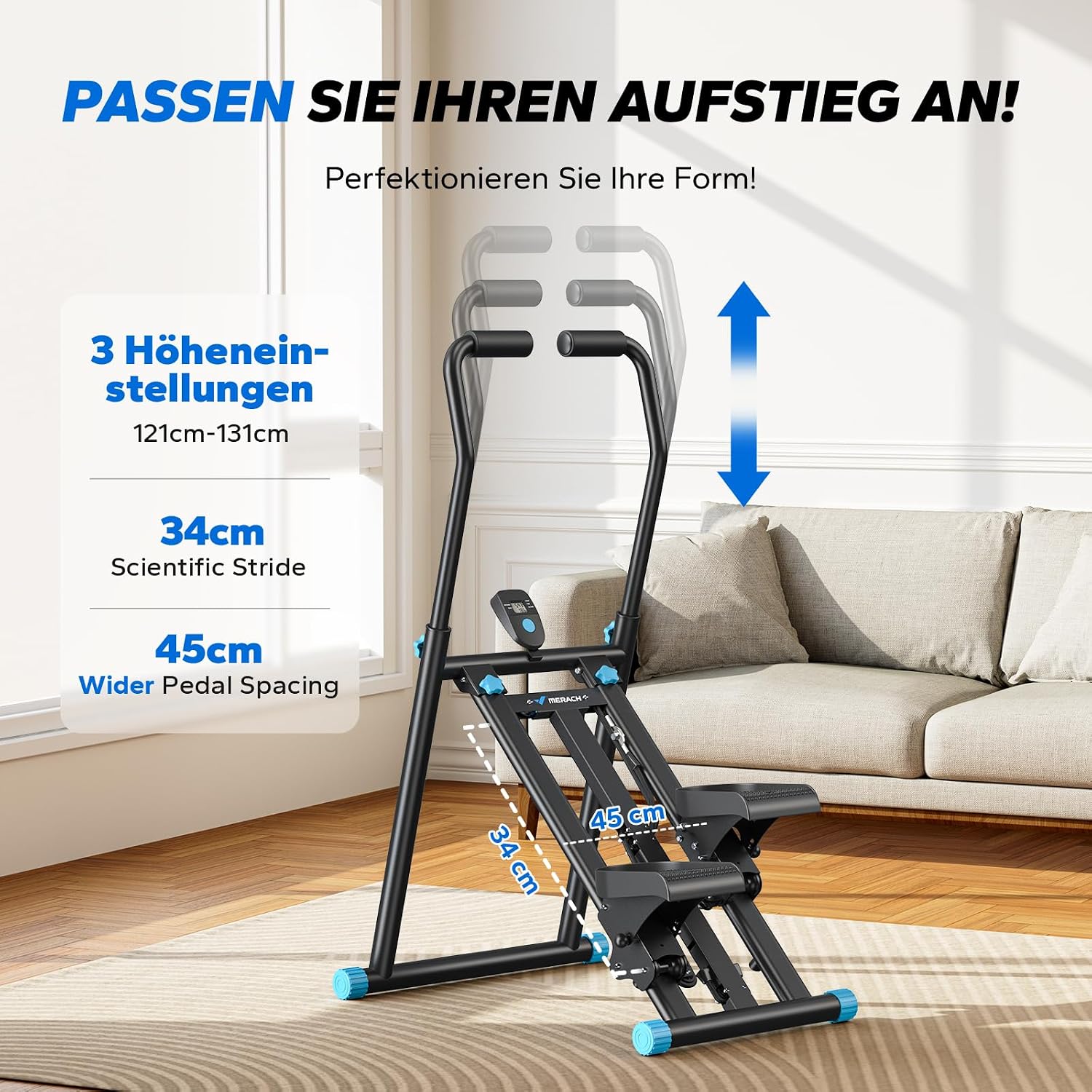 Thumbnail 3 de MERACH 2025 Stair Stepper Pro 3 Stufen đ