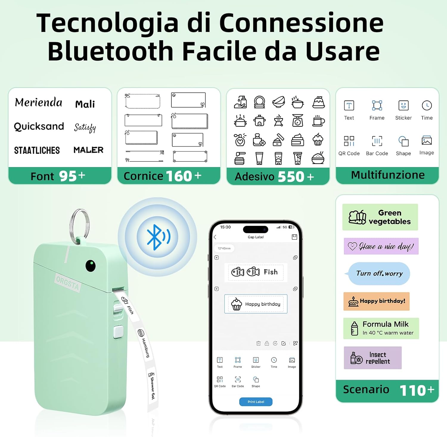 Thumbnail 3 de ORGSTA S001 etichettatrice termica portatile 2000mAh